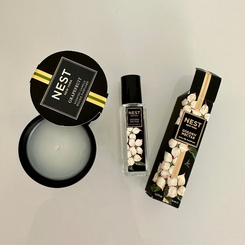 NEST Fragrance Grapefruit Candle + Golden Nectar Eau de Parfum
